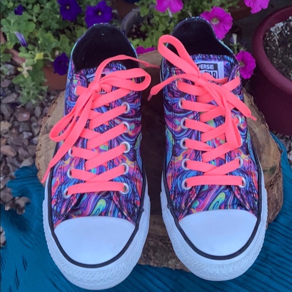 Psychedelic / Hippy Chick Converse Sz 7 - Picture 7 of 16